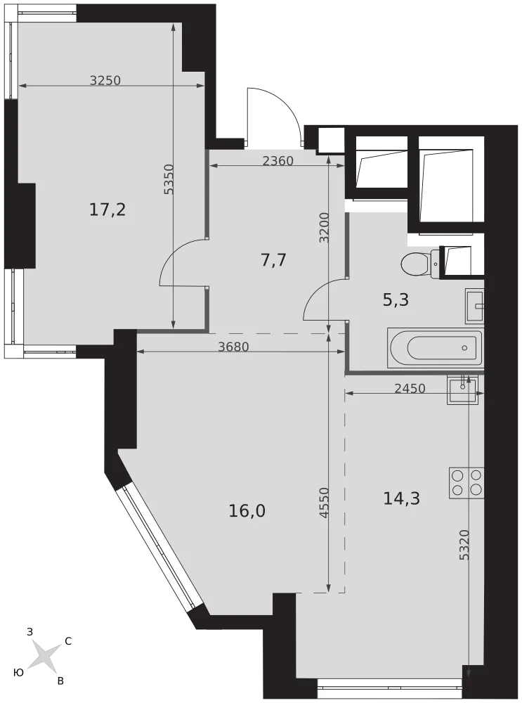 Планировка · 2E-комн.