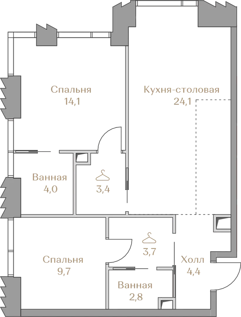 Планировка · 2-комн.