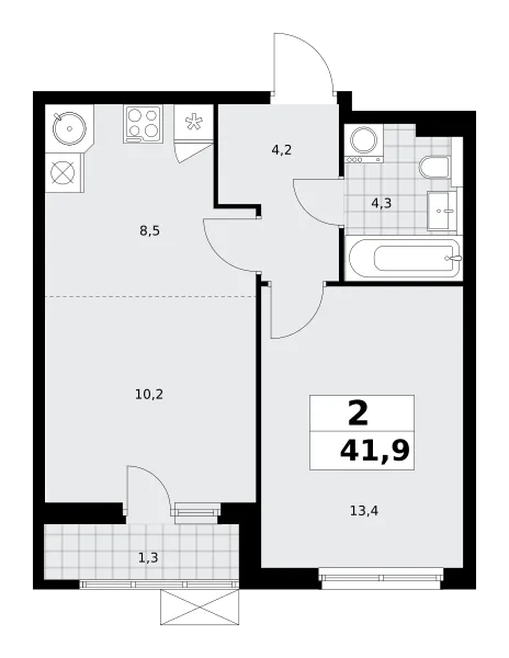 Планировка · 2E-комн.